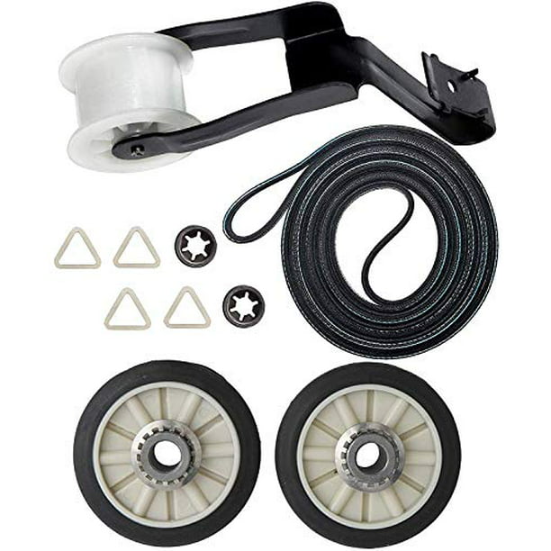 OEM Whirlpool 4392065 Dryer Belt Pulley Drum Rollers Kit
